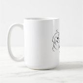 私の最高の友達はあなただワンコデザイン コーヒーマグカップ (左)