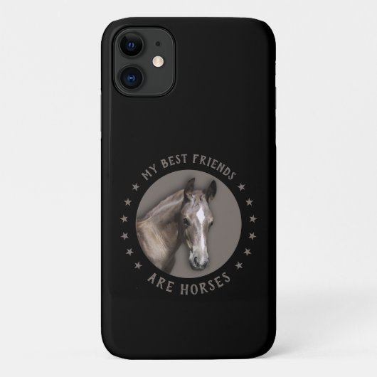 私の最高の友達は馬の電話ケース Case-Mate iPhoneケース (裏面)