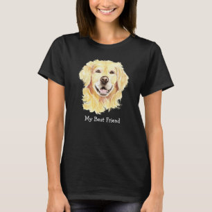 私の最高の友達 ゴールデンレトリバー 犬 ペット 動物 Tシャツ