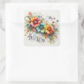 私の最高の友 スクエアシール (バッグ)