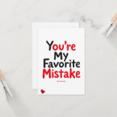 私の最高の失敗はあなた - 面白いラブカード カード (正面/裏面インサイチュ)