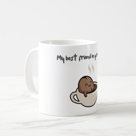 私の最高の学校の友達:コーヒー コーヒーマグカップ (正面左)