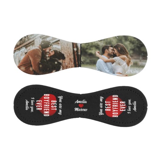 私の最高の彼氏赤いハート2枚の写真 野球ボール (パネル)