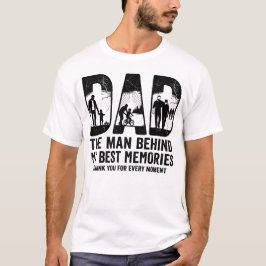 私の最高の思い出の背後にいる人 パパTシャツ Tシャツ