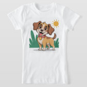 私の最高の犬友達の魔法Tシャツ子供へ Tシャツ (レイダウン)
