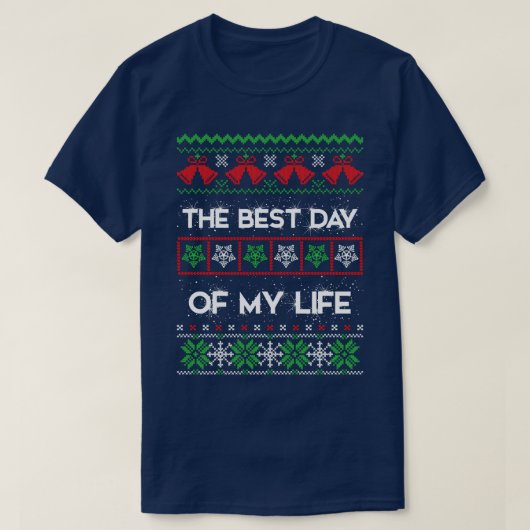 私の最高の生きているクリスマス Tシャツ (デザイン正面)