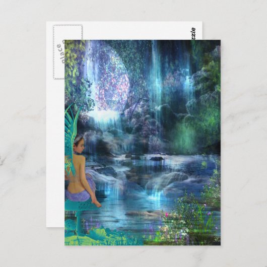 私の月明かりの庭の喜び ポストカード (正面/裏面)