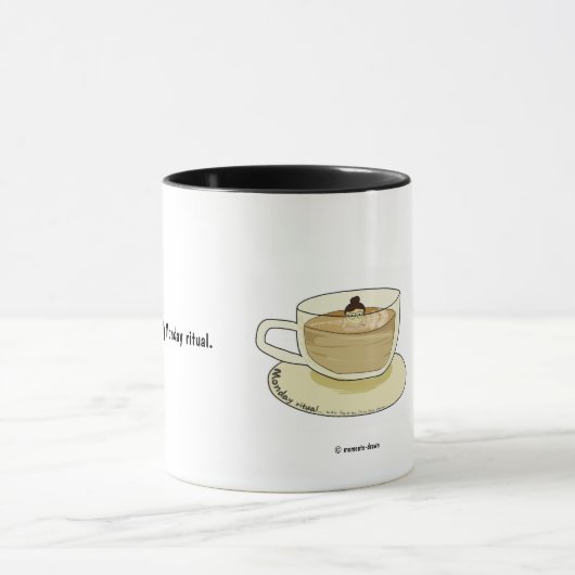 私の月曜日の儀式コーヒーマグ マグカップ (中央)