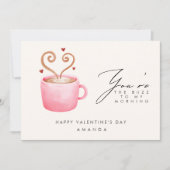 私の朝のバレンタインデーおもしろいカードにバズ 招待状 (正面)