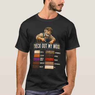 私の木工+大工+林業従事者をチェック Tシャツ