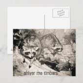 私の木材を震わせる ポストカード (正面/裏面)