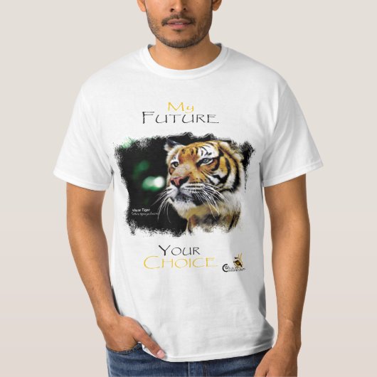 私の未来あなたの上等のマライ区のトラ Tシャツ (正面)