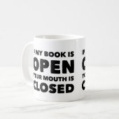 私の本が開いたコーヒー・マグなら コーヒーマグカップ (正面左)