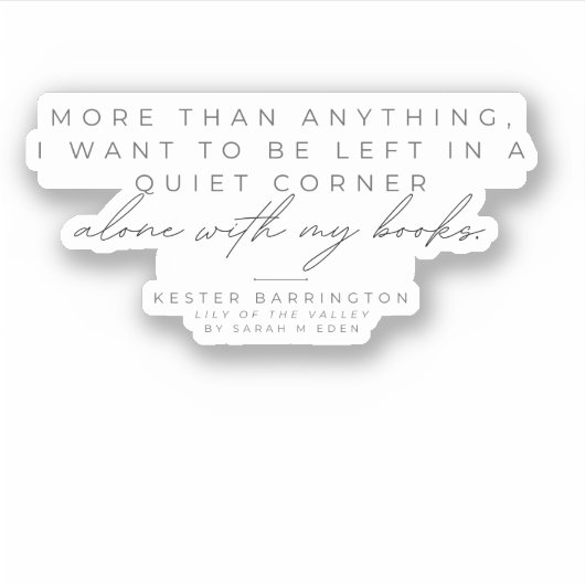 私の本と単独で、ステッカー シール (正面)