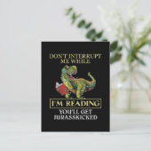 私の本の中でレックスが邪魔しな読い ポストカード (スタンド正面)