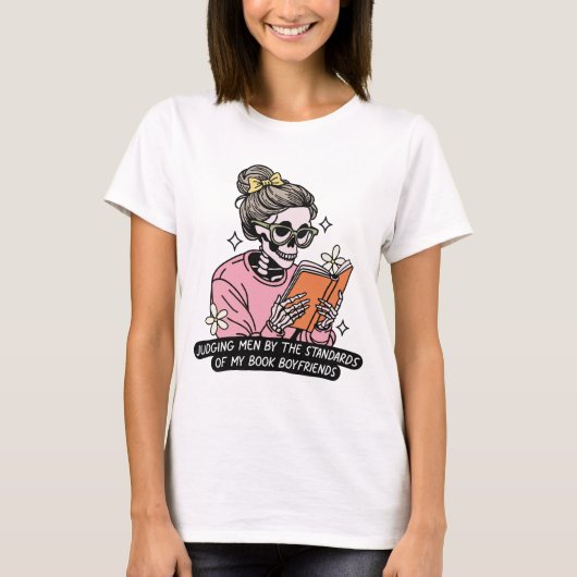 私の本の彼氏に男子を評価する Tシャツ (正面)