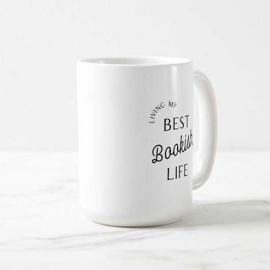私の本の最高の生活マグ コーヒーマグカップ (正面右)