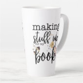 私の本の物を作る(花模様あり) カフェラテマグ (右アングル)