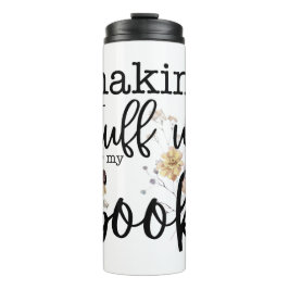 私の本の物を作る(花模様あり) タンブラー