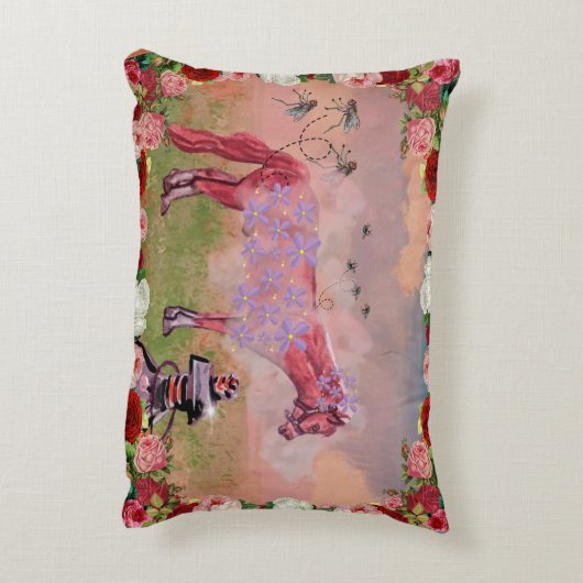 私の本の物語の枕 アクセントクッション (裏面(縦))