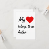 私の本は作家のものカード カード (正面/裏面インサイチュ)