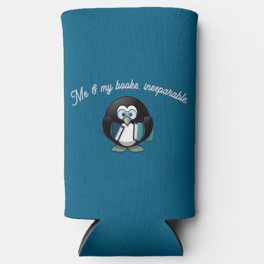 私の本は切っても切れない スリム缶クーラー (正面)