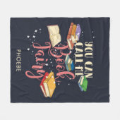 私の本を妖精の本の虫と呼ぶことができる フリースブランケット (正面(横))