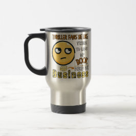 私の本を試しているスリラーファン11 -15oz Mug トラベルマグ