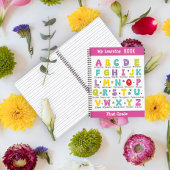 私の本学名前をカスタムするカラフル ノートブック