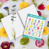 私の本学名前をカスタムするカラフル ノートブック