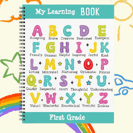 私の本学名前をカスタムするカラフル ノートブック