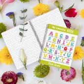 私の本学名前をカスタムするカラフル ノートブック