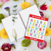 私の本学名前をカスタムするカラフル ノートブック