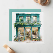 私の本屋 ノートカード (正面/裏面インサイチュ)