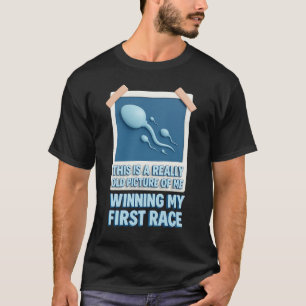 私の本当に古い写真は私の最初のレースギャグに勝った Tシャツ