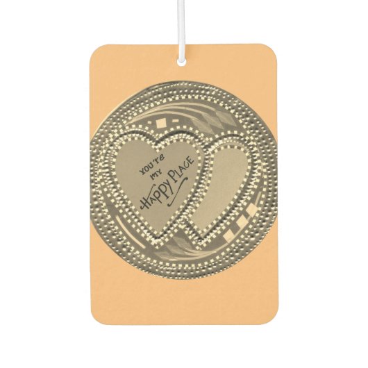 私の本当の愛があなたが私の幸せ カーエアーフレッシュナー (正面)