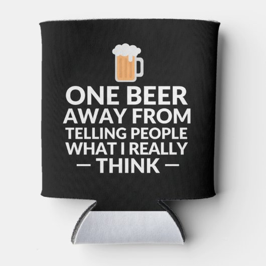 私の本当遠くにの事を人に話してビールを一つ 缶クーラー (正面)