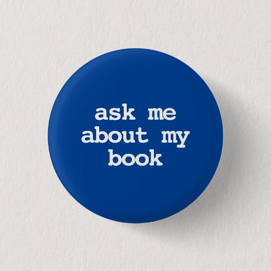 私の本Buttonについて聞いてください 缶バッジ (正面)