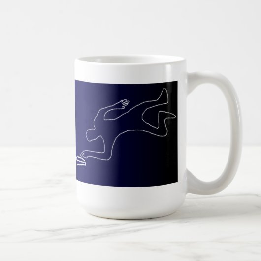 私の机の事に触れないで下さい! コーヒーマグカップ (右)