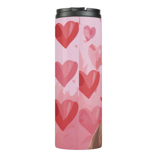 私の杖のコルソ犬は私のバレンタパーソナライズされたイン タンブラー (裏面)