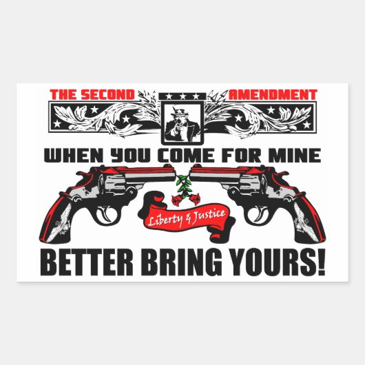 私の来ために:より良い持って来なさい! 長方形シール (正面)