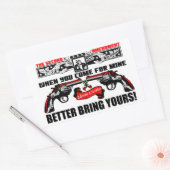 私の来ために:より良い持って来なさい! 長方形シール (封筒)