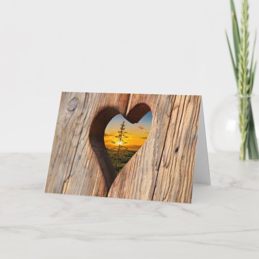 私の来ハート記念カードに入る カード (正面)