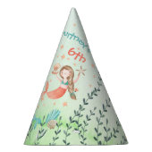 私の来人魚の誕生日プールへ パーティーハット (右)