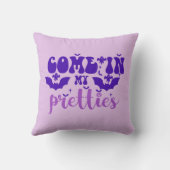 私の来前に紫のハロウィーン クッション (裏面)