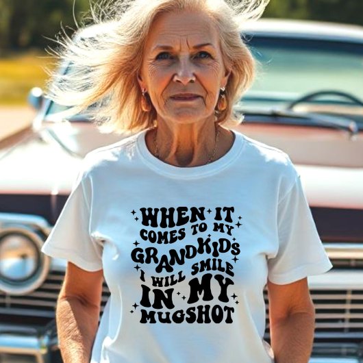 私の来孫には、私のマグショットのスマイル Tシャツ