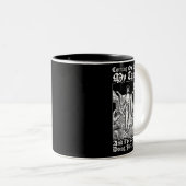 私の来洞窟からイエス・キリスト教イエス・ミーム ツートーンマグカップ (正面右)