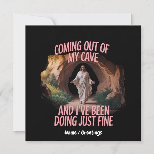 私の来洞窟から出て、私はちょうど行っている 招待状 (正面)