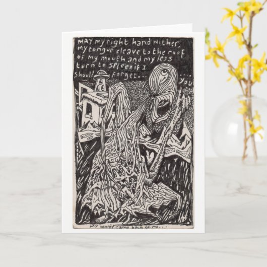 私の来言葉は... カード (黄色い花)