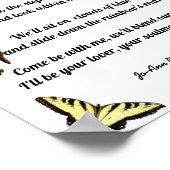 私の来詩と一緒に飛ぶ ポスター (角)